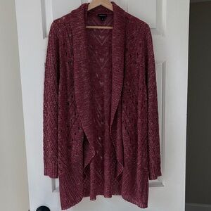 Torrid Lightweight Woven Cardigan Sweater, Size 0X Plus
